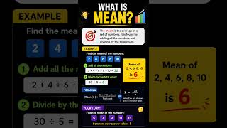 what is mean #maths #mathematics #class10 #mean #mathbyravipal #class10 #education #mathsschool