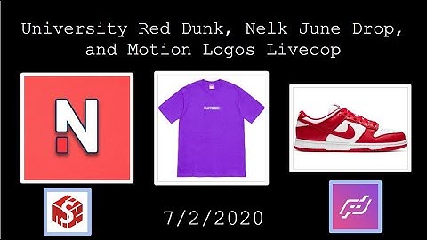 DUNK LOW "UNIVERSITY RED" + MOTION LOGO TEES + NELK JUNE DROP LIVE COP | PD & MEK