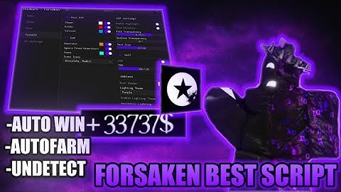 Forsaken BEST/SUPER OP Script🤩 Killer Super Hitbox🔥,Auto Block/Aimbot😎,Auto-Generator,Inf Stamina✨++