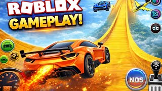 RAMP JUMP WITH NITRO CARS IN ROBLOX #trending #gaming #roblox #games #youtube