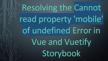 Resolving the Cannot read property 