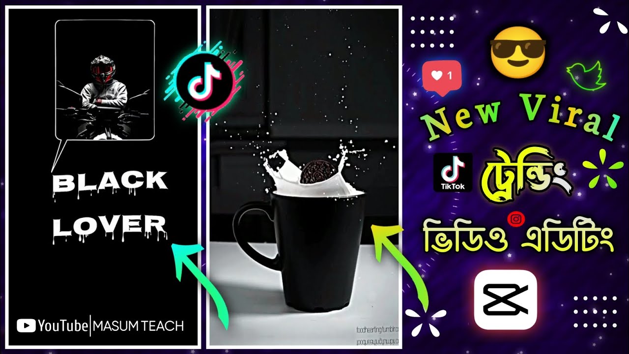 new viral video in tik tok || Capcut editing tutorial Bangla || Masum ...