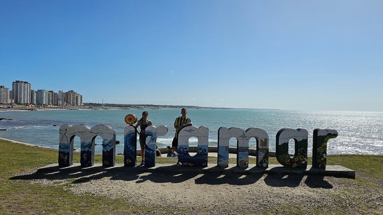 Así es la playa de MIRAMAR. Costa Atlántica Argentina.