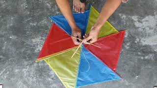 DIY KITE, How To Make unique rotor kite