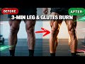 Grow & Burn Legs 🔥 3-Minute Glutes Workout (No Equipment)