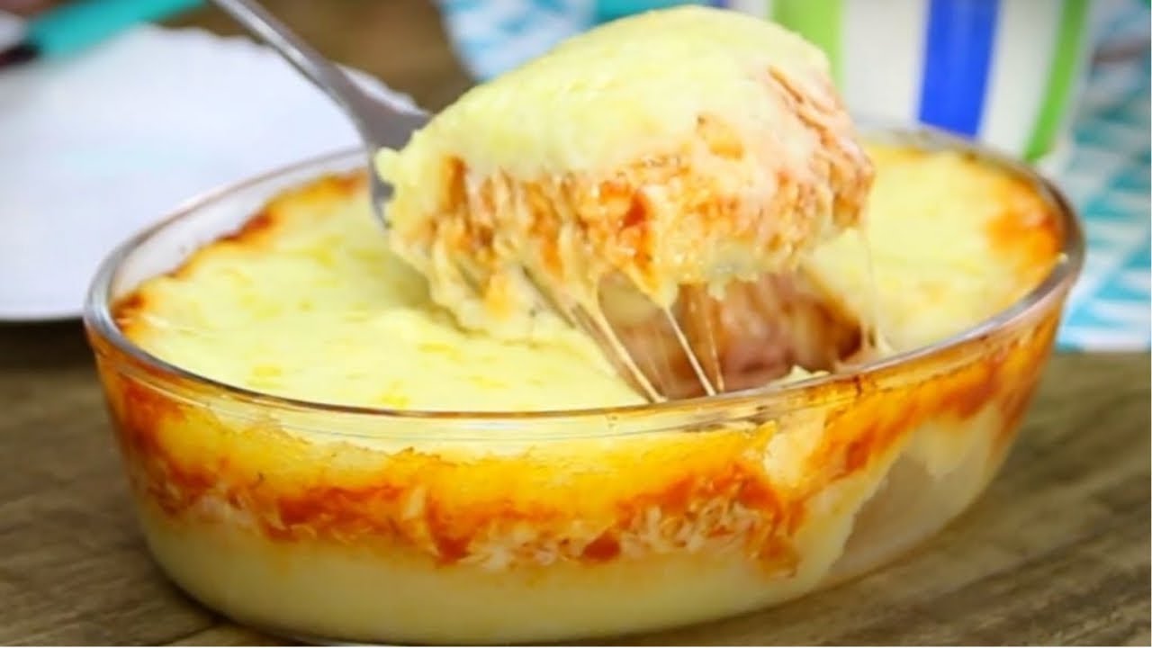 ESCONDIDINHO DE PRESUNTO E QUEIJO, ALMOÇO RÁPIDO E FÁCIL - YouTube