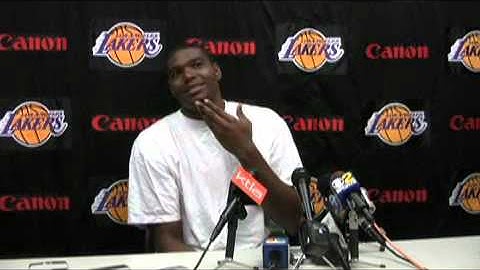 Season Exit Interview With Lakers Andrew Bynum - 2008-06-21