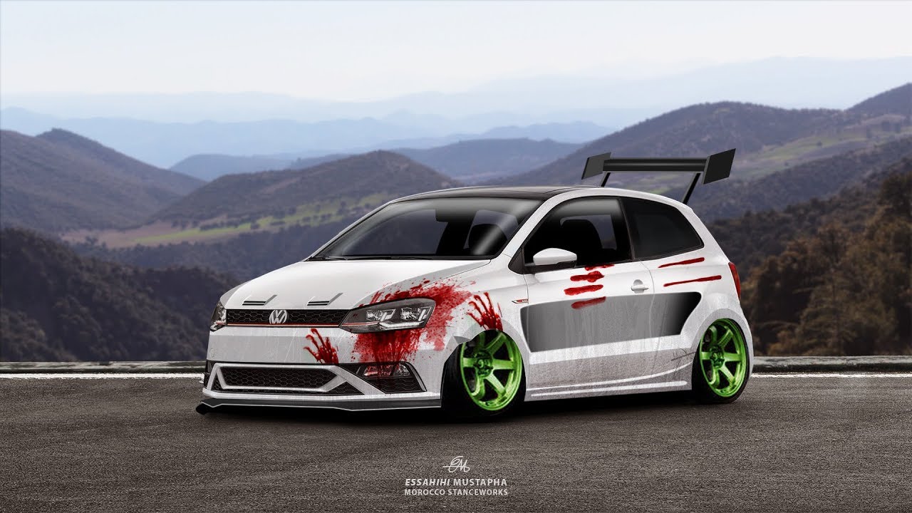 VW Polo 2015 Zombie Look Virtual Tuning Using Photoshop - YouTube