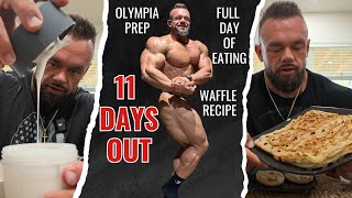 11 Days Out to the 2025 Mr. Olympia | Full Day of Eating | Waffle Recipe | Chest Day