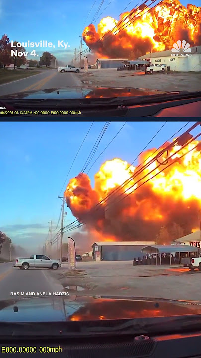 Dashcam captured moment UPS Flight 2976 crashed