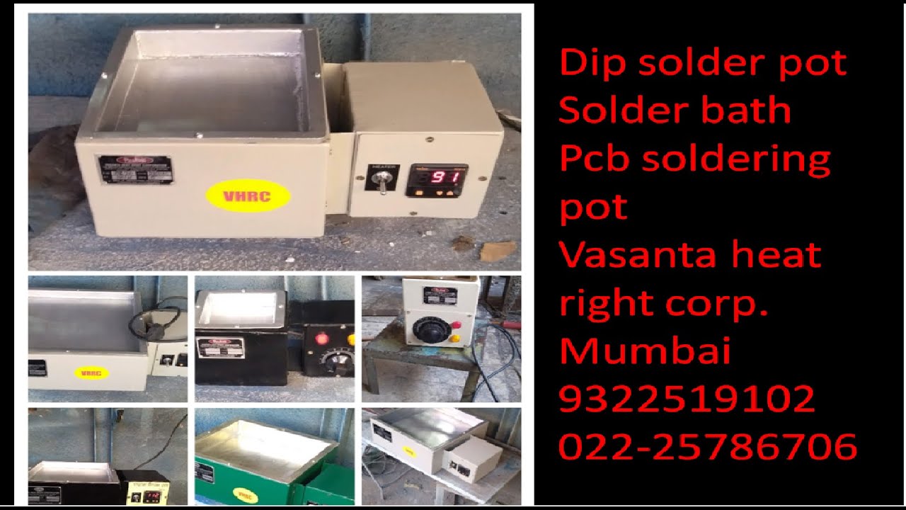 dip solder pot,solder bath, Pcb soldering pot YouTube