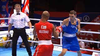 Quarterfinals (69kg)  IGLESIAS SOTOLONGO Roniel (CUB) vs ZAMKOVOI Andrei (RUS) /AIBA World 2019