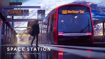 Space Station - Photoshop Manipulation Process