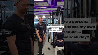 The "Freedom" of being a Personal Trainer! #shorts #gymhumor #trainerlife