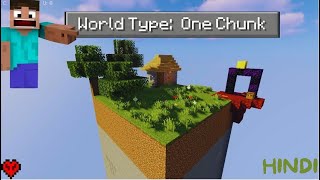 Beating Minecraft in 1 chunk