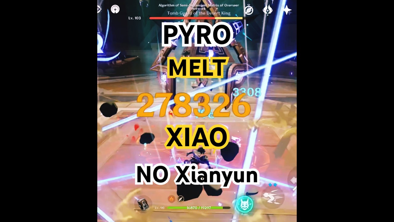 Pyro Melt Xiao with C2 Citlali and No Xianyun - Genshin Impact 