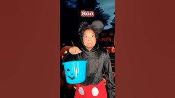 When your Mom Takes you Trick or Treating on Halloween 🎃 #short #comedy