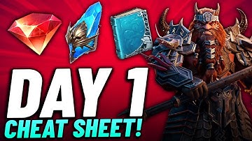 Starting A New Account? DO THIS ON DAY 1! (F2P Tips & Tricks) - Raid Shadow Legends Guide 2025