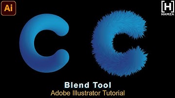 How To Make Modern Letter Logo || Blend Tool || Adobe Illustrator Logo || Logo Design By HAMZA
