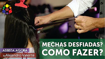 Como desfiar um cabelo para fazer mechas?