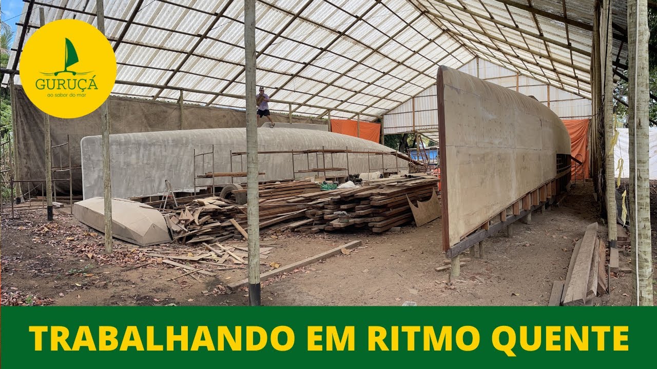 ⁣171| CONSTRUÇÃO DE VELEIRO CATAMARÃ EM RITMO QUENTE