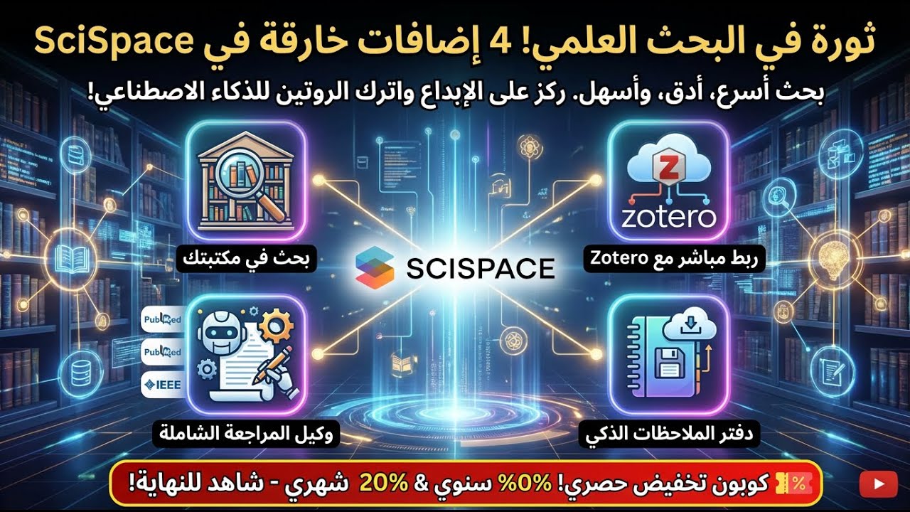 ثورة في البحث العلمي: أربع ميزات جديدة في SciSpace ستوفر عليك ساعات من العمل (2026)