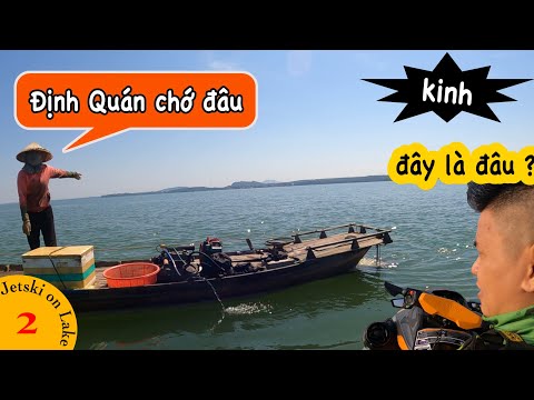 Kéo hết gaz băng ngang hồ Trị An từ Bình Dương qua Đồng Nai chỉ 8 phút