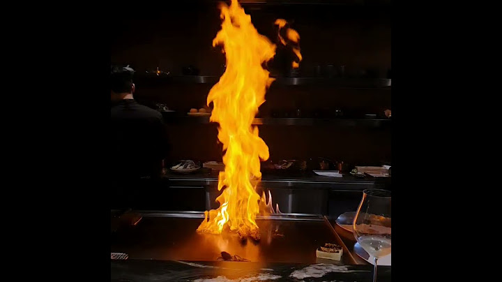일판의 불쇼 🔥 michelin one star, ILPAN's fire show