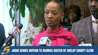 Judge denies motion to dismiss ouster of Shelby County Clerk