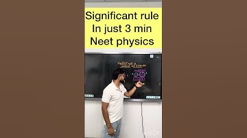 Significant rules | Neet physics in 3 min | by ssp sir #sachinsirphysics  #neet2026