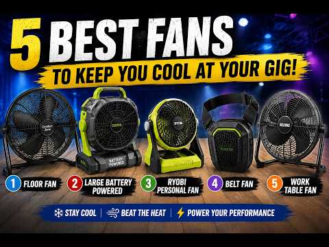 DJs: Keep Cool At Summer Outdoor Wedding Events and Gigs With This 5 Fans
