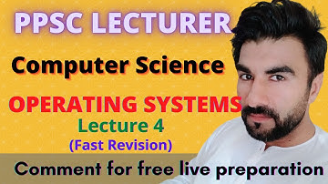 PPSC lecturer jobs 2020 | PPSC computer science lecturer preparation | Operating system in Urdu (p4)