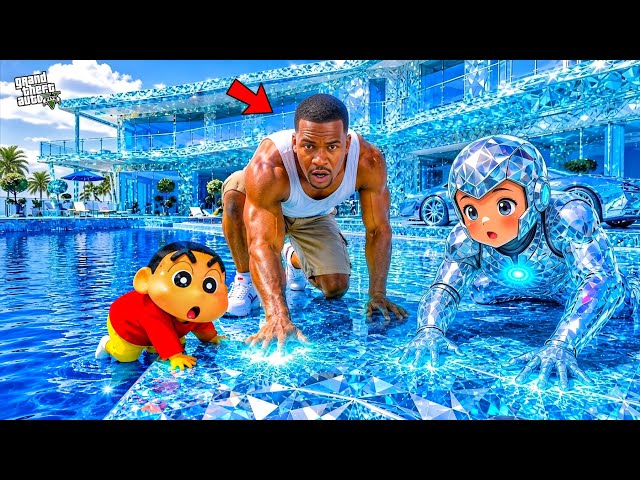 Franklin And Shinchan Become BILLIONAIRE Diamond King Luxury Life in GTA 5! Bangla Gameplay