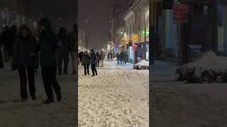 Evening Snow in Brasov, Romania 🇷🇴