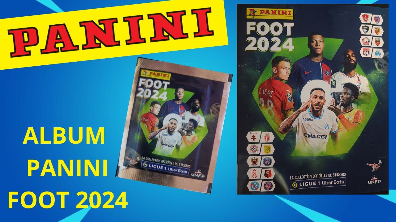 Album cartes à collectionner Panini Foot 2024 Ligue 1 avec 2 pochettes et 2  offertes