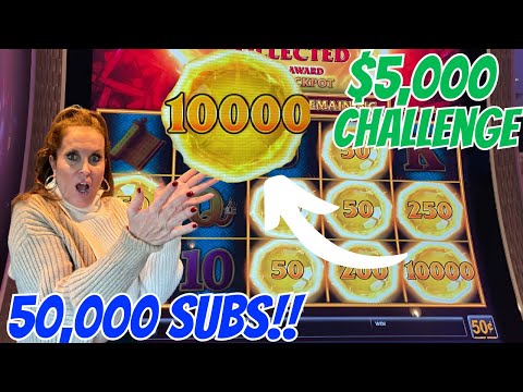 $5,000.00 into my FAVORITE SLOT to CELEBRATE 50,000 SUBSCRIBERS!! Thank You All!