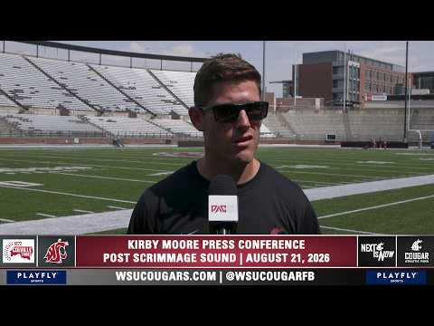 WSU Football: Kirby Moore | Trent Bray | Matt Miller | Post Scrimmage Press Conference | 8/21/26