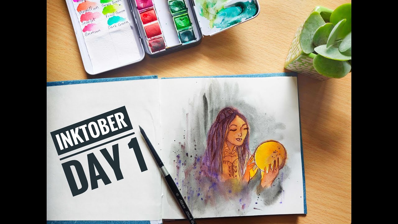 Inktober Day 1: Crystal | Inktober 2021