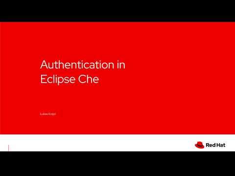 User Authentication in Eclipse Che