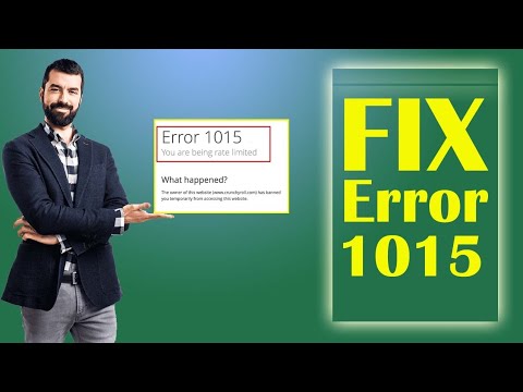 How to Fix Error Code 1015 || You are being rate limited Error