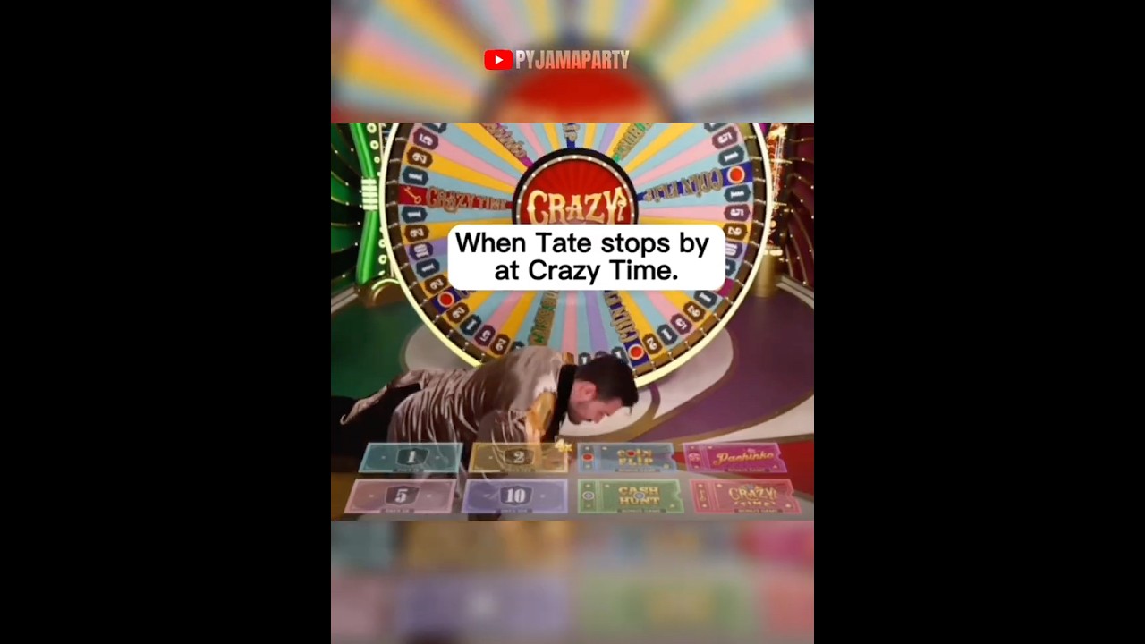 When Tate Joins Crazy time | Evolution Gaming #casino #online #dedication #gym