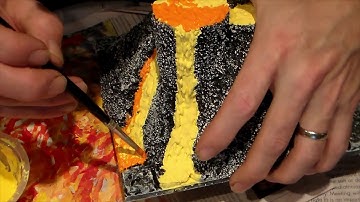 #026 Building a Volcano, Part 2, Finishing it Up - D&d, Pathfinder Tabletop Terrain Games