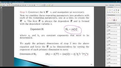 Lecture Chapter 7 (Part 2) - Dimensional Analysis and Modeling