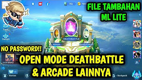 Data Open Mode DeathBattle & Arcade Lainnya Terbaru Patch Julian | File Tambahan ml lite