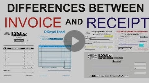 INVOICE & RECEIPT - WHAT