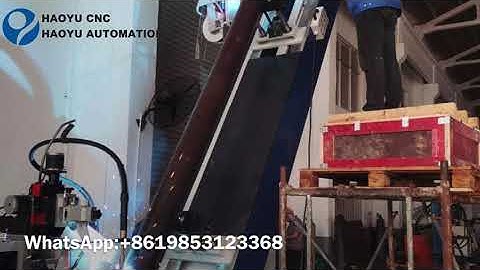 Angle change pipe flange automatic welding machine