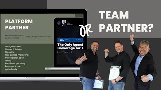 Platform Partner vs Team Partner: Which Plan Will Skyrocket Your Real Estate Business?!