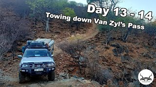 Ep7 Towing offroad campers down Van Zyl's Pass in Kaokoland, Namibia
