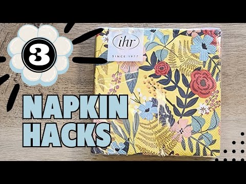 Decoupage Napkin Tutorial