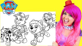 How To Color PAW Patrol Pups | Markers